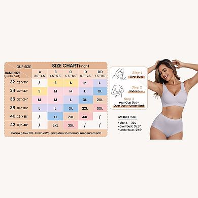 Avidlove Women Wireless Seamless Bra Soft Tank Top Bras Plung Bralettes with Padded