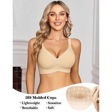 Avidlove Women Seamless Bra Push Up Bralettes Comfy Full Coverage Bras Wire Free