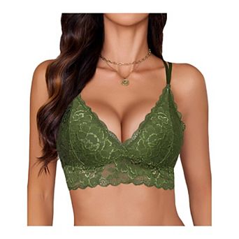 Avidlove Bras for Women Lace Camisole Tops for Women Lace Bras Longline Bralettes