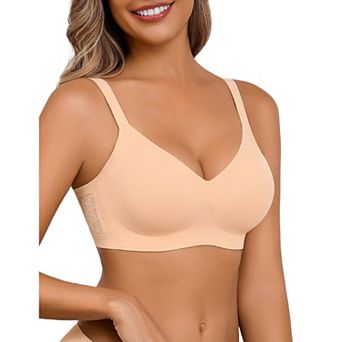 Avidlove Womens Seamless Bras No Underwire Padded Bra V Neck Lifting Bra Comfort Lace Bralette