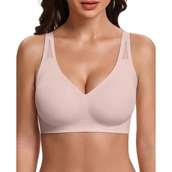 Avidlove Bras for Women No Underwire Seamless Bra Mesh Wireless Sleep Padded T Shirt Bra Soft