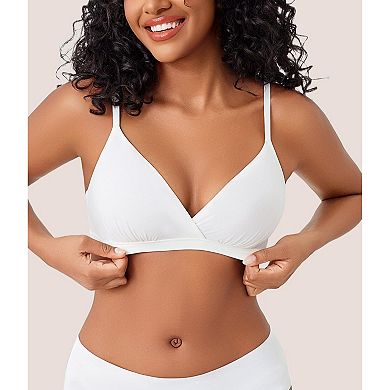 Avidlove Womens Triangle Bra Wireless Unpadding Bras Comfort Plunge Bralette Tshirt Bra