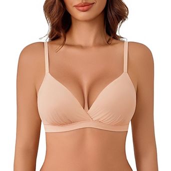 Avidlove Womens Triangle Bra Wireless Unpadding Bras Comfort Plunge Bralette Tshirt Bra