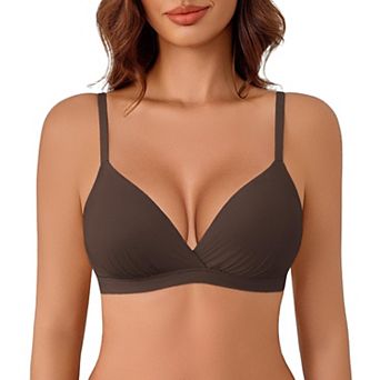 Avidlove Womens Triangle Bra Wireless Unpadding Bras Comfort Plunge Bralette Tshirt Bra