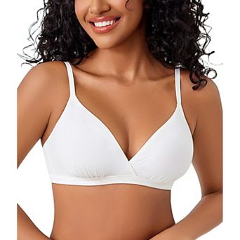 Avidlove Womens Triangle Bra Wireless Unpadding Bras Comfort Plunge Bralette Tshirt Bra