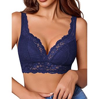 Avidlove Lace Bralettes Women V Neck Wireless Bras Unlined Basic Cami Comfy Everyday Wirefree
