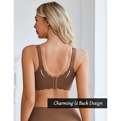 Avidlove Women Seamless Bras Wireless Bra Full Coverage Lace Tshirt Everyday Bra