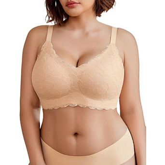 Avidlove Women Seamless Bras Wireless Bra Full Coverage Lace Tshirt Everyday Bra