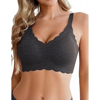Avidlove Women Seamless Bras Wireless Bra Full Coverage Lace Tshirt Everyday Bra