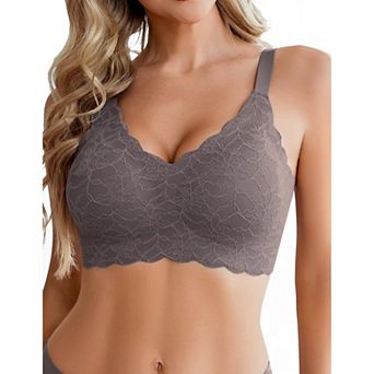 Avidlove Women Seamless Bras Wireless Bra Full Coverage Lace Tshirt Everyday Bra