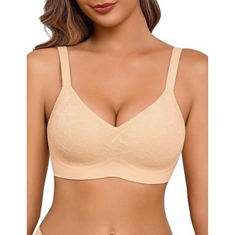 Avidlove Lace Bralettes for Women No Underwire Padded Bra Lifting Basic Bra