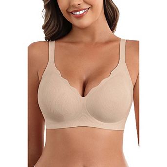 Avidlove Women Wireless Bras Seamless Bra Full Coverage Lace Tshirt Everyday Bra