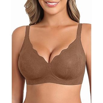 Avidlove Women Wireless Bras Seamless Bra Full Coverage Lace Tshirt Everyday Bra