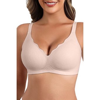 Avidlove Women Wireless Bras Seamless Bra Full Coverage Lace Tshirt Everyday Bra
