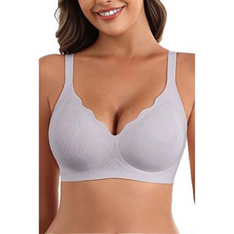Avidlove Women Wireless Bras Seamless Bra Full Coverage Lace Tshirt Everyday Bra