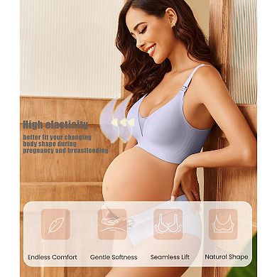 Avidlove Nursing Bras for Breastfeeding Seamless Ultra Comfort Pregnancy Maternity Wireless Bralette