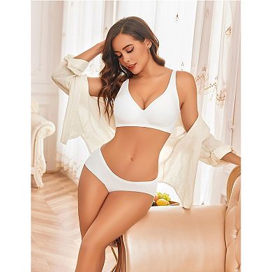 Avidlove Wireless Bras Full Coverage Seamless Comfort Tshirt Bras for Women No Underwire with Padded