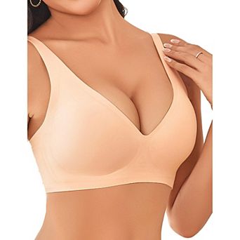 Avidlove Wireless Bras Full Coverage Seamless Comfort Tshirt Bras for Women No Underwire with Padded