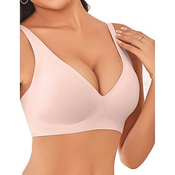 Avidlove Wireless Bras Full Coverage Seamless Comfort Tshirt Bras for Women No Underwire with Padded