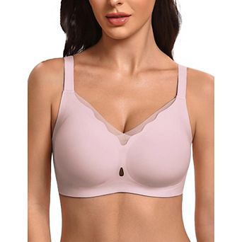 Avidlove Seamless Bras for Women Wireless Bras with Support and Lift Scalloped T Shirt Bra