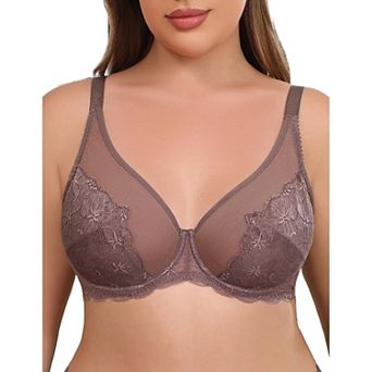 Avidlove Minimizer Bra for Women Breathable Mesh Underwire Bra with Centering Cups Underwire Ulined