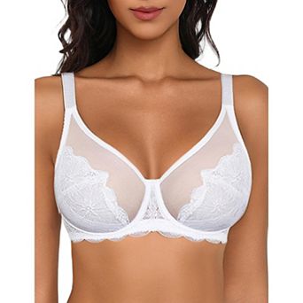 Avidlove Minimizer Bra for Women Breathable Mesh Underwire Bra with Centering Cups Underwire Ulined