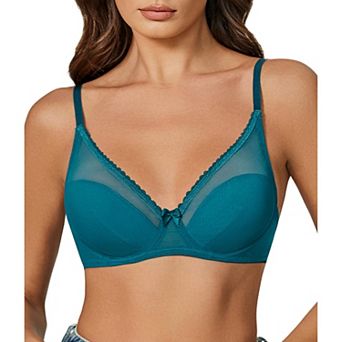 Avidlove Women Mesh Bras Lace Sheer Bra Comfortable Support Underwire Brassiere