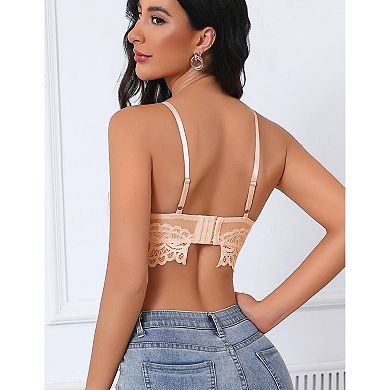 Avidlove Women Underwire Bra Lace Full Coverage Push Up T Shirt Bralette