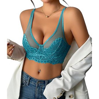 Avidlove Women Underwire Bra Lace Full Coverage Push Up T Shirt Bralette