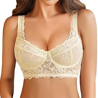 Avidlove Women Lace Bralettes Underwire Bras for Women Push Up Bra Lingeries Unlined