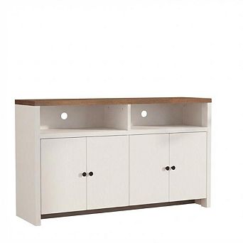Buffet Sideboard Cabinet with Storage, Kitchen Storage Cabinet with 4 Doors & Adjustable Shelves