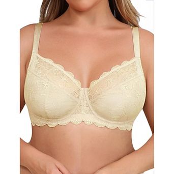 Avidlove Lace Bras for Women Full Coverage Lifting Underwire Everyday Bra for Bust