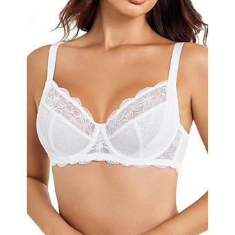 Avidlove Lace Bras for Women Full Coverage Lifting Underwire Everyday Bra for Bust