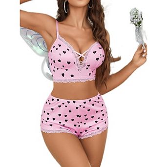 Avidlove Lounge Sets for Women Cute Pajama Sets Piece Shorts Women Cami