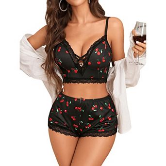 Avidlove Lounge Sets for Women Cute Pajama Sets Piece Shorts Women Cami
