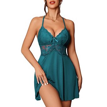 Avidlove Halloween Party Women Lingerie Lace Modal Pajamas Nightgowns Babydoll Dress