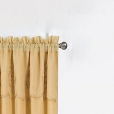 Jayla Stylish And Premium Embroidered Curtain Panel 54" X 90" Gold