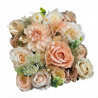30 pc Artificial Silk Flower Box Set, Realistic Silk Blooms for DIY Wedding Bouquets & Decor