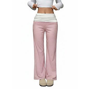 Women's Striped Pants Waist Shaping Casual Vacation Long Trousers
