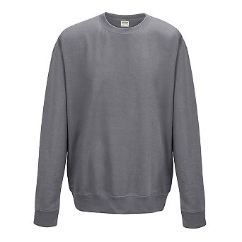AWDis Just Hoods AWDis Unisex Crew Neck Plain Sweatshirt