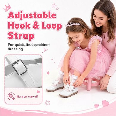 Girls Flat Dress Shoes for Toddler Little Kids
