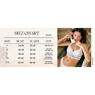 Avidlove Bralettes for Women Lace Bra Non Padded Racer Back Bralette Deep V Triangle Everyday