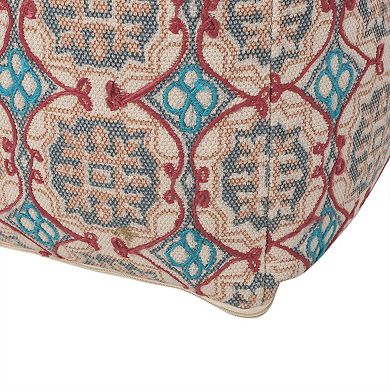 GOODSILO Handcrafted Fabric Pouf Ottoman Foot Rest Multi-Purpose Home Decor
