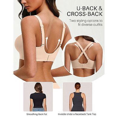 Avidlove Jelly Bras for Women Mesh Wireless Bras Full Coverage Padded Bralette No Underwire Push Up