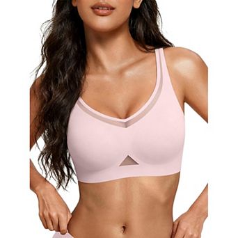 Avidlove Jelly Bras for Women Mesh Wireless Bras Full Coverage Padded Bralette No Underwire Push Up