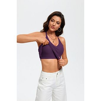 Avidlove V Neck Tank Top for Woman Ribbed Spaghetti Strap Tanks Racerback Fitted Summer Tops with