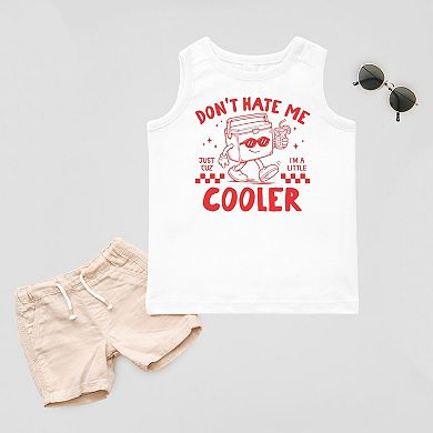 Just A Little Cooler Checkered - Toddler Graphic Tank