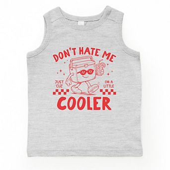 Just A Little Cooler Checkered - Toddler Graphic Tank