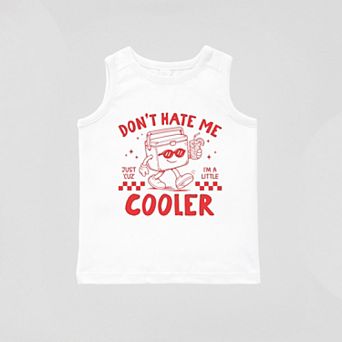Just A Little Cooler Checkered - Toddler Graphic Tank