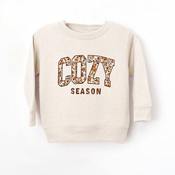 Cozy Season Floral - Toddler Graphic Sweatshirt